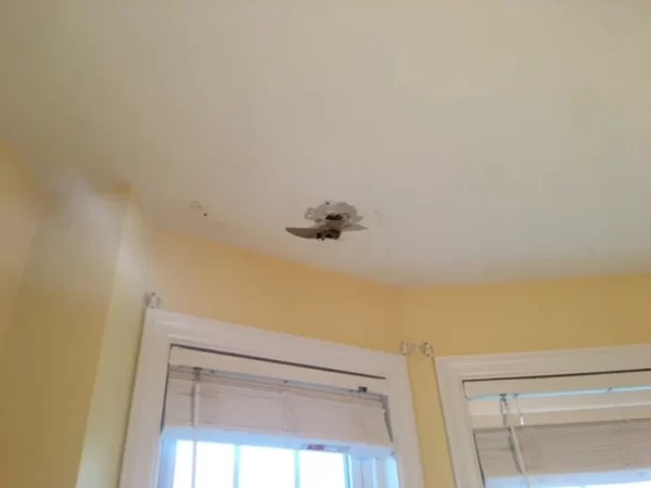 For this job, our Northfield Handyman repaired and replaced a section of this ceiling in Georgetown, MA.

