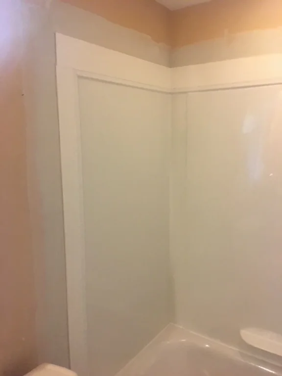 Our Northfield Handyman replaced and repaired the drywall around a tub enclosure in Danvers, MA.