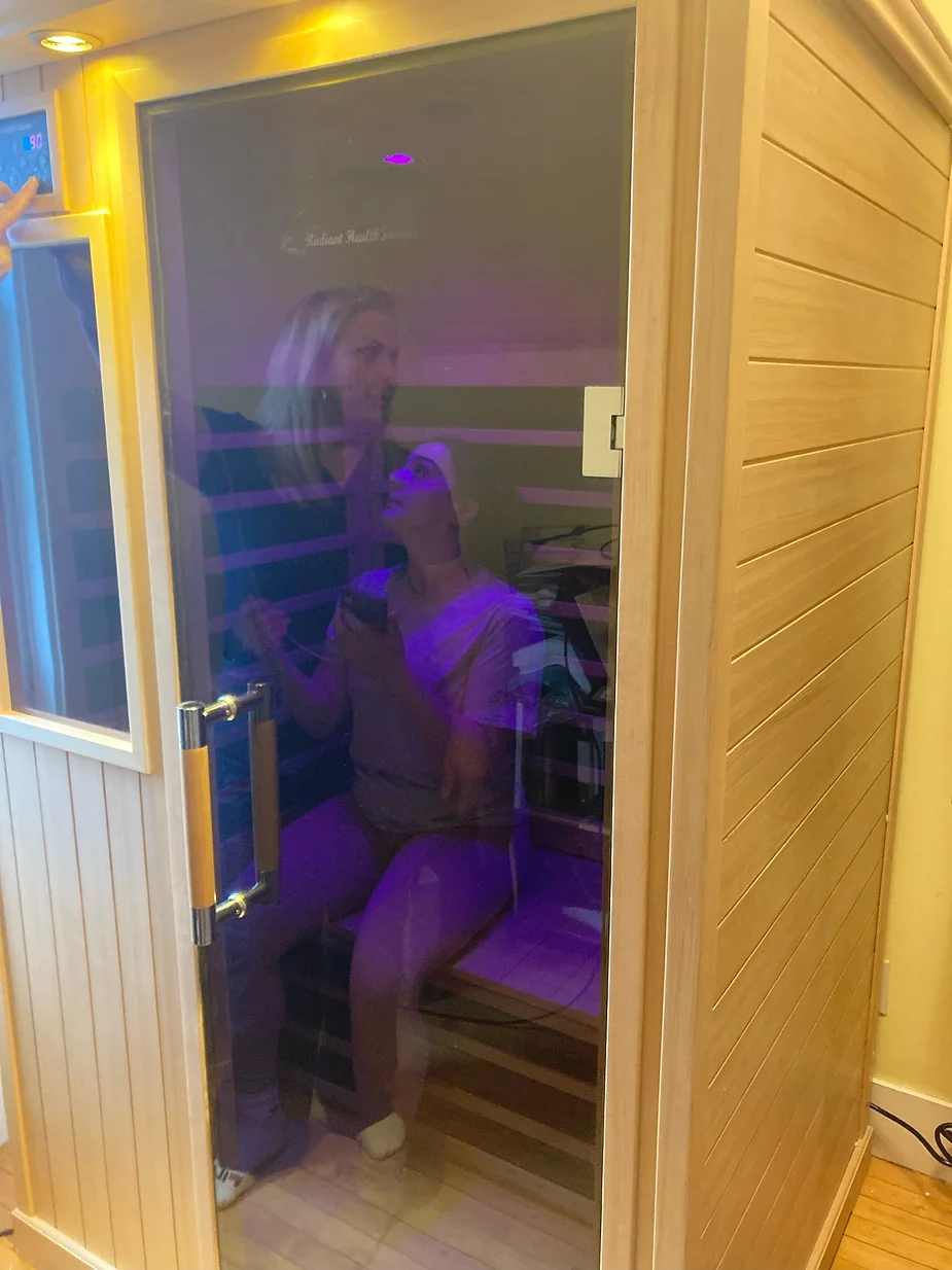 Our handyman assembled a sauna that was ordered online for a customer in Gloucester, MA.

