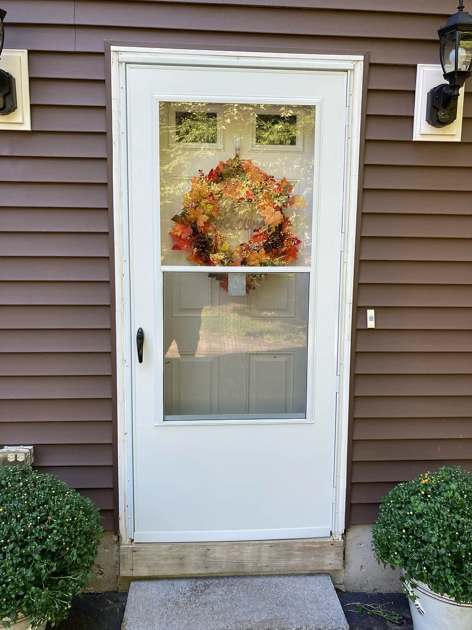 Our handyman installed this new storm door for a homeowner in Woburn, MA.

