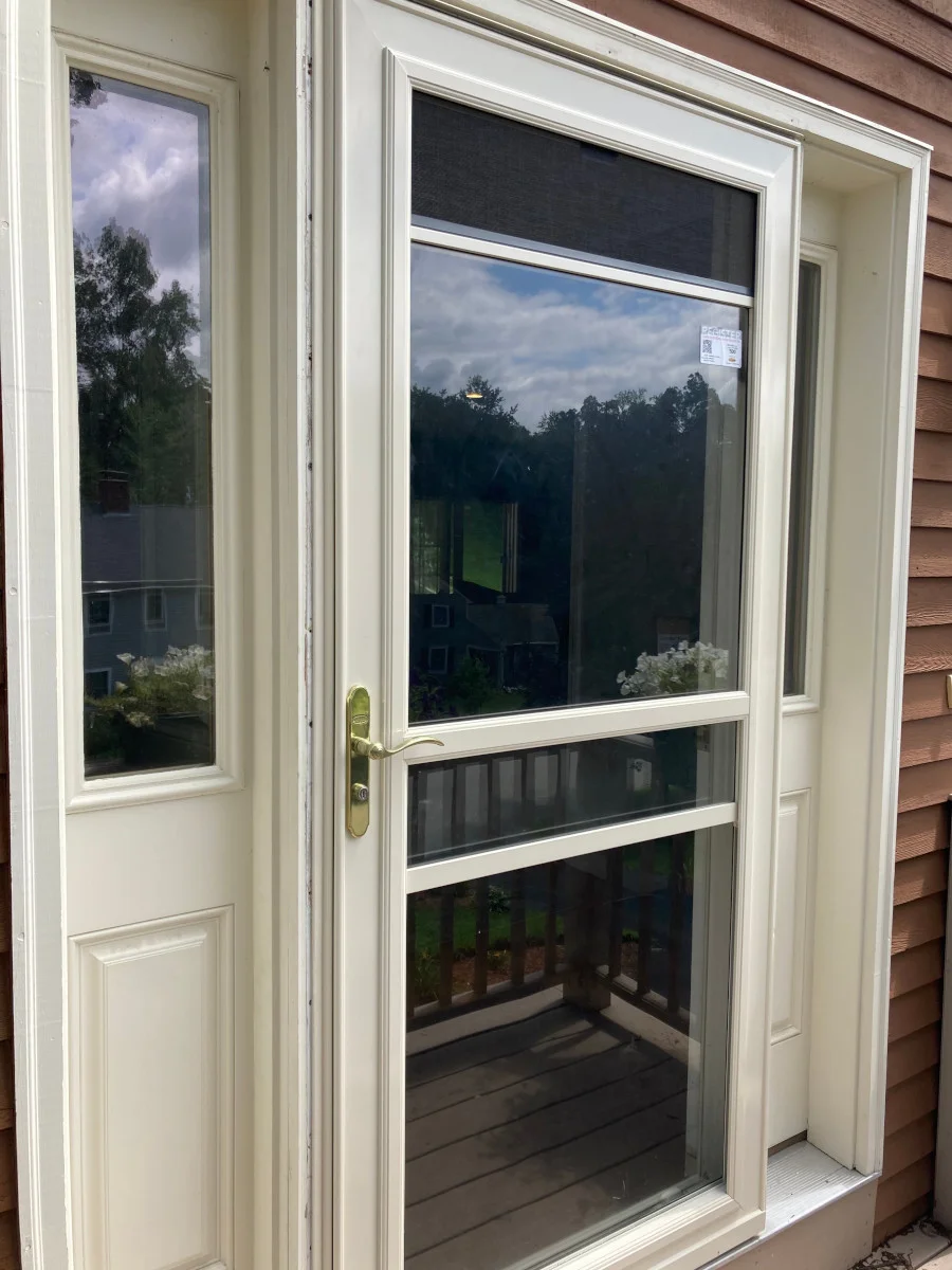 We Installed this new storm door for this residence in North Andover, MA.

