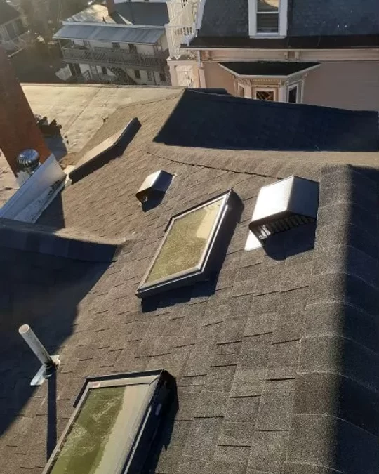 Roof installation in Haverhill, MA.