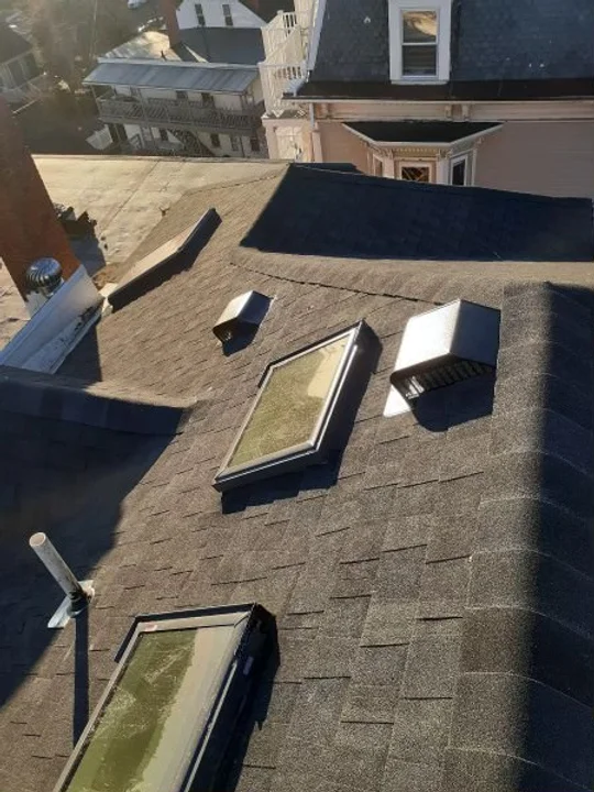 Roof installation in Haverhill, MA.
