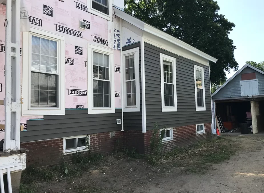 Exterior Siding installation in Concord, NH.