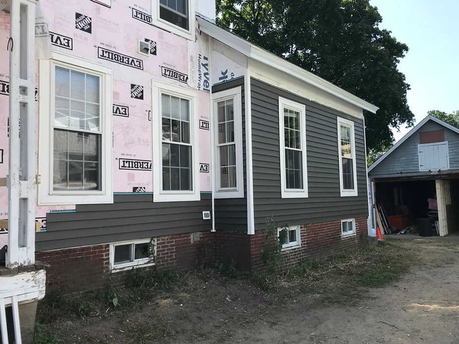 Exterior Siding installation in Concord, NH. 