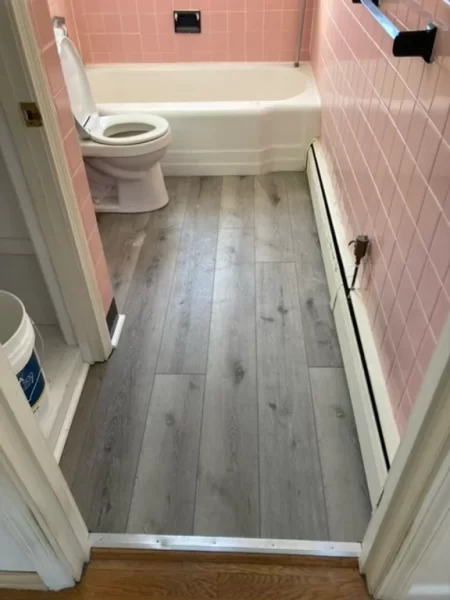 Northeast Contracting Solutions installed LVT flooring in multiple rooms for this residence in Georgetown, MA.

