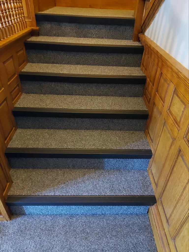 On a recent upgrade project, our Northfield Handyman also installed new carpeting for the stairs and landing for this property in Haverhill, MA.