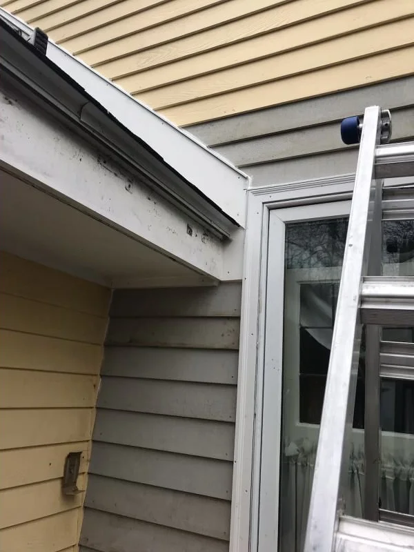 For this project in North Andover, MA, our handyman installed a new Tyvek, flashed correctly and newly sided, now it's ready for paint! 