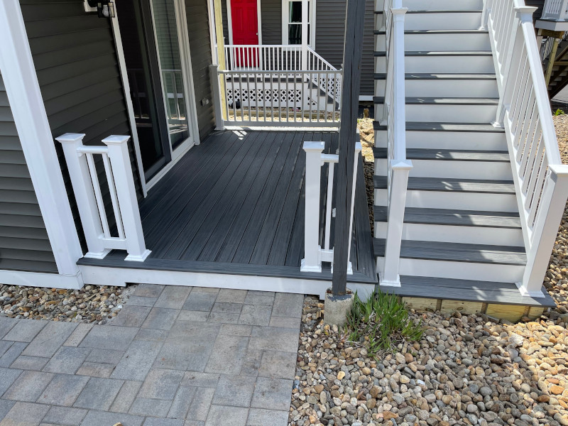 Custom Deck and Stairs installed in Portsmouth, NH.