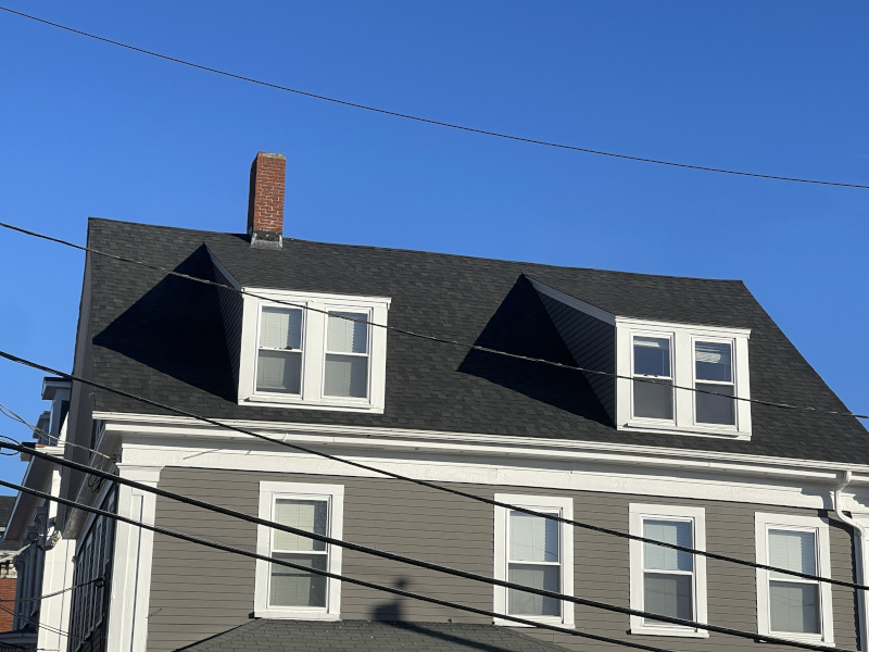 Northfield Handyman Services installed new shingles for this roof in Haverhill, MA.

