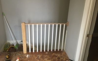 Stair Railing Installed in Haverhill, MA.