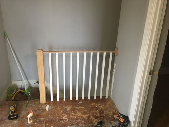 Stair Railing Installed in Haverhill, MA.