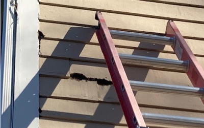 Exterior Siding Repair in Andover, MA.