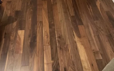 Wood Flooring installation in Danville, NH.