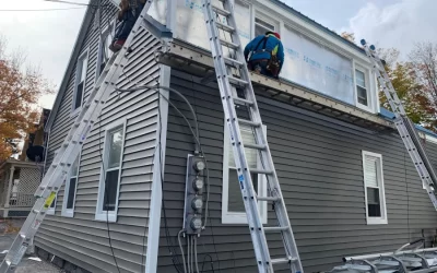 Vinyl Siding and Trim installation in Concord, NH.