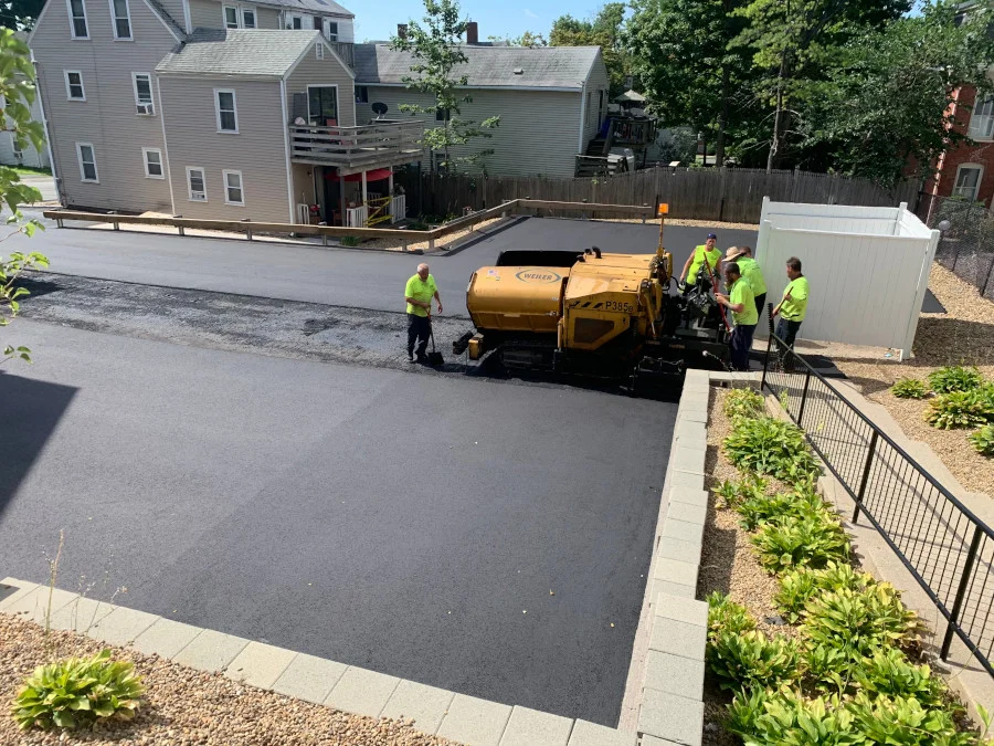 We renovated this parking area with new pavement in Haverhill, MA.

